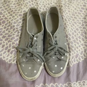 Superga Grey Star Sneakers